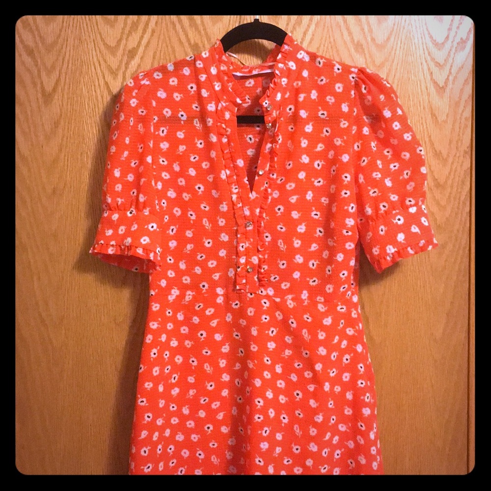 ♻️ 3 for $18- Zara Orange Floral Dress